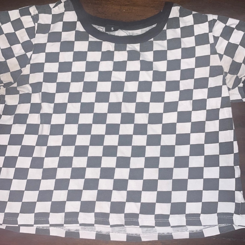 Checkered Crop Top